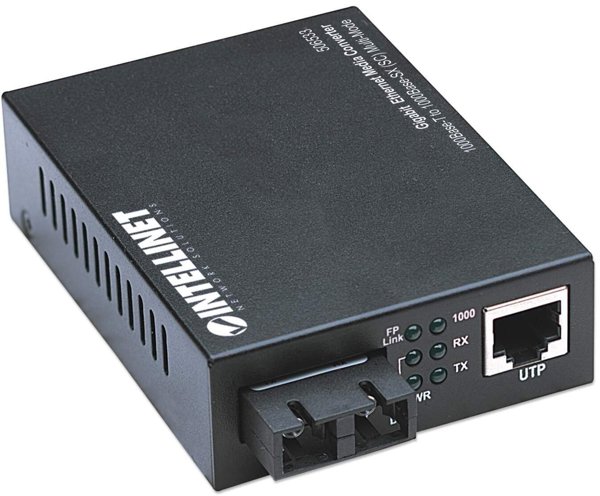 Intellinet 506533 konwerter sieciowy 1000 Mbit/s 850 nm Multifunkcyjny Czarny