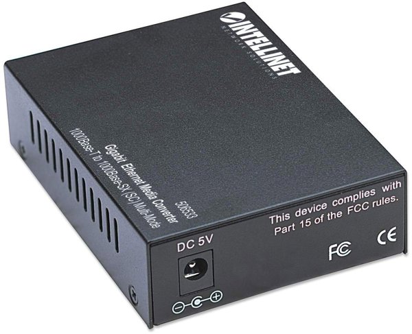 Intellinet 506533 konwerter sieciowy 1000 Mbit/s 850 nm Multifunkcyjny Czarny