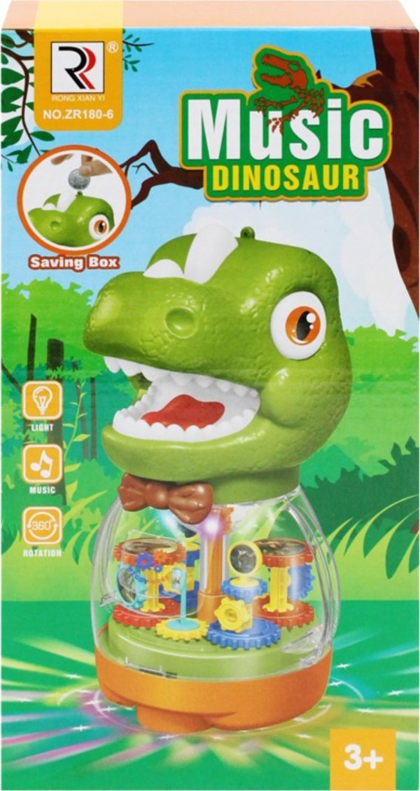 Διαδραστικός Δεινόσαυρος κουμπαράς με φωτάκια, μελωδίες και κινούμενα μέρη