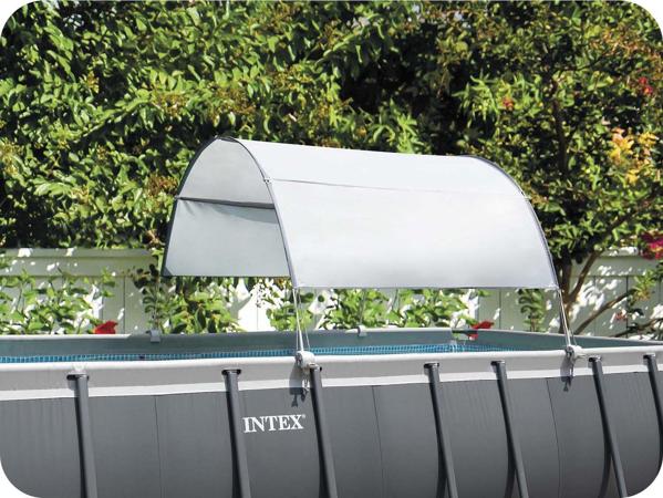 Intex Σκίαστρο Πισίνας 28054 για Prism Frame, Ultra XTR & Οβάλ Πισίνες, Προστασία UV & Αντιανεμικό