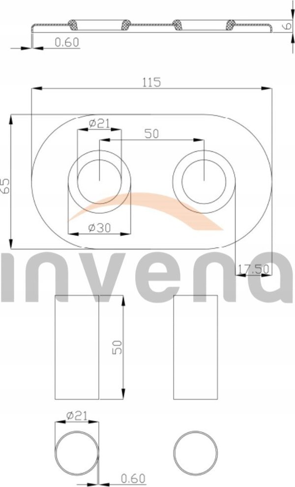 Invena INVENA ΡΟΖΕΤΕΣ ΓΙΑ DUOPLEX ΛΕΥΚΟ