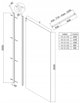 Invena INVENA TREND WALK-IN 100X200 CZARNY