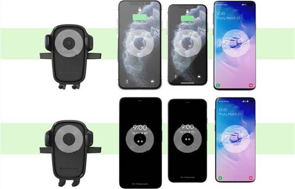 iOttie Easy One Touch Wireless 2 Βάση Στήριξης Αυτοκινήτου με Ασύρματη Φόρτιση Qi για Αεραγωγό & Υποδοχή CD