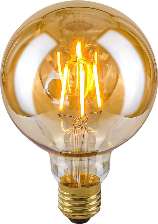 Italux Λαμπτήρας Edison κεχριμπαρί E27 4W θερμό LDS-G95-A