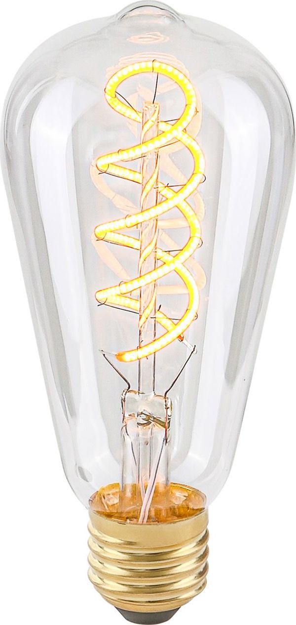 Italux Διαφανής λάμπα Edison E27 4W ζεστό φως LED 801501