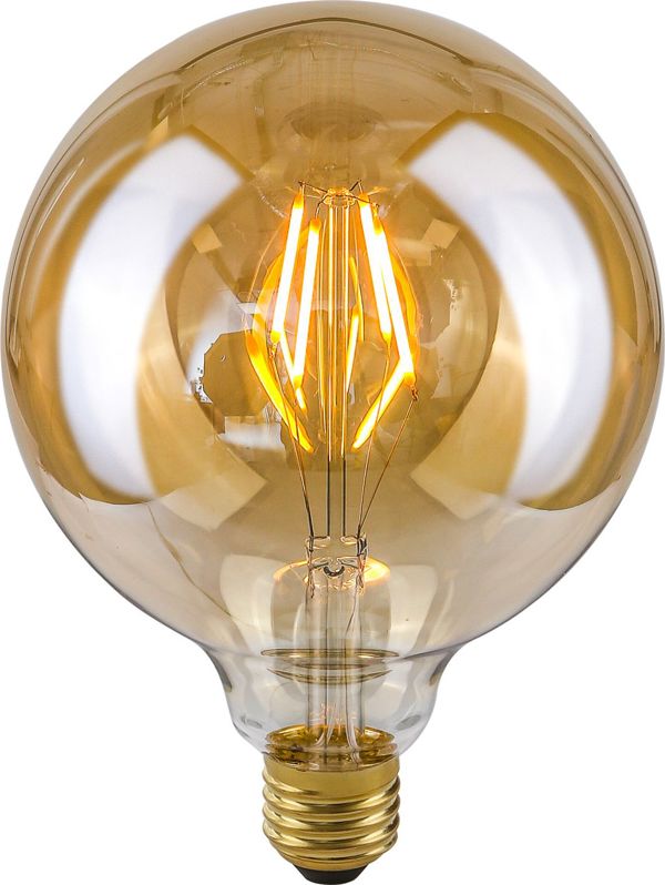 Διακοσμητική λάμπα Italux κεχριμπαρένια E27 4W LED LDS-G125-A