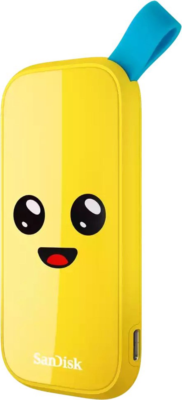 Išorinis kietasis diskas SSD „SanDisk Fortnite Portable 2TB“, geltonas (SDSSDE30-2T00-G25F)