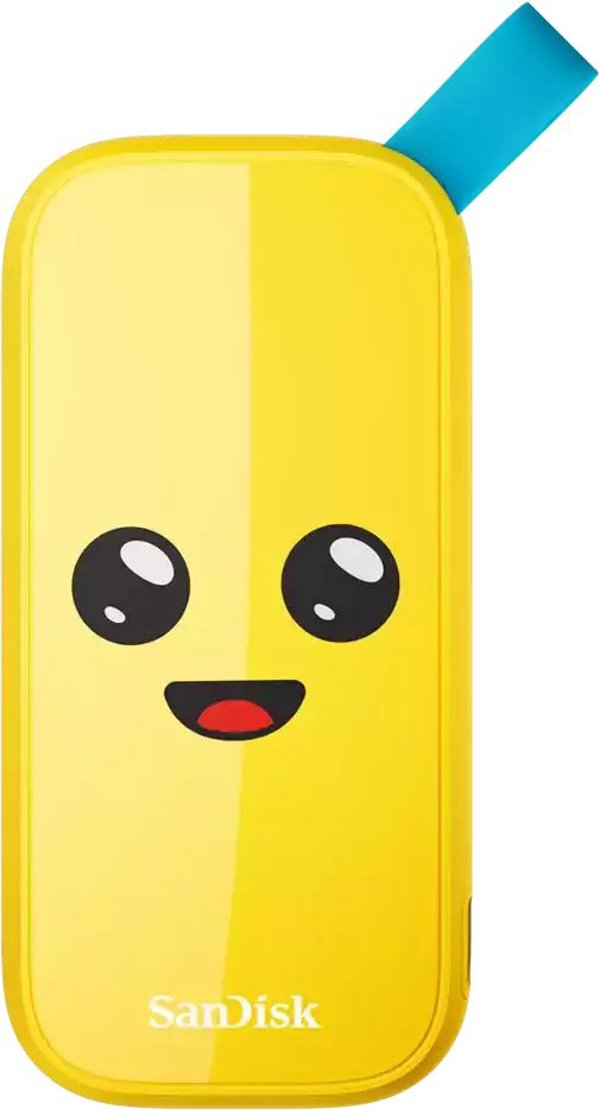 Išorinis kietasis diskas SSD „SanDisk Fortnite Portable 2TB“, geltonas (SDSSDE30-2T00-G25F)
