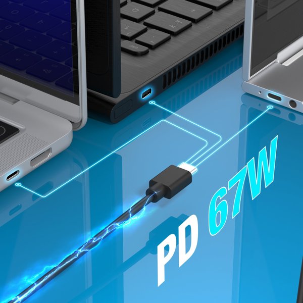j5create JUP1565DCF3A-FN Φορτιστής Ταξιδιού USB-C 67W, Μαύρο