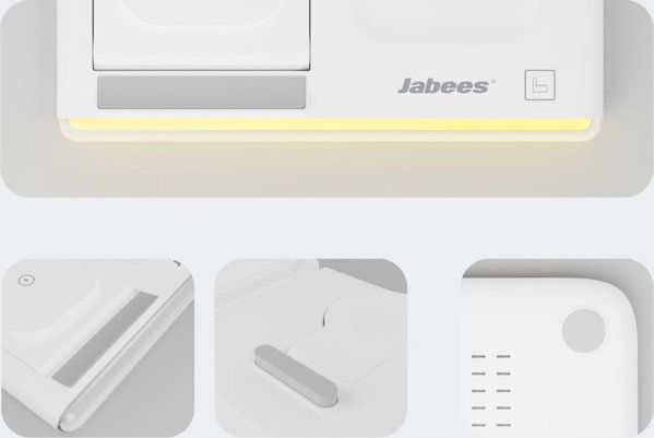 Jabees PowerGlow Φορτιστής 4 σε 1 για Smartphone, Smartwatch & Ακουστικά με Λάμπα LED, Μαύρο