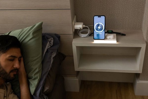 Jabees PowerGlow Φορτιστής 4 σε 1 για Smartphone, Smartwatch & Ακουστικά με Λάμπα LED, Μαύρο