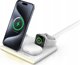 Jabees PowerGlow 4 σε 1 Ασύρματος Φορτιστής Qi για Smartphone, Smartwatch, Ακουστικά & Λάμπα LED - Λευκό