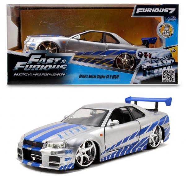 JADA F_F Nissan Skyline GTR silver 1:24 939715831
