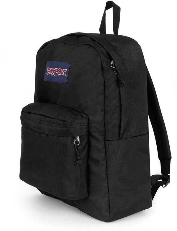 JanSport Superbreak Σχολική Τσάντα Πλάτης, Μαύρο, One Size