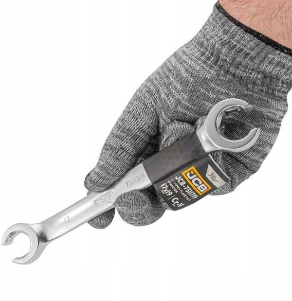 JCB Ανοιχτό Γερμανικό Κλειδί 17mm x 19mm, Επαγγελματικό Εργαλείο Χειρός