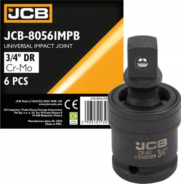 JCB Κάρδανο Κρούσης 3/4" - Αντάπτορας Υποδοχής Εργαλείων