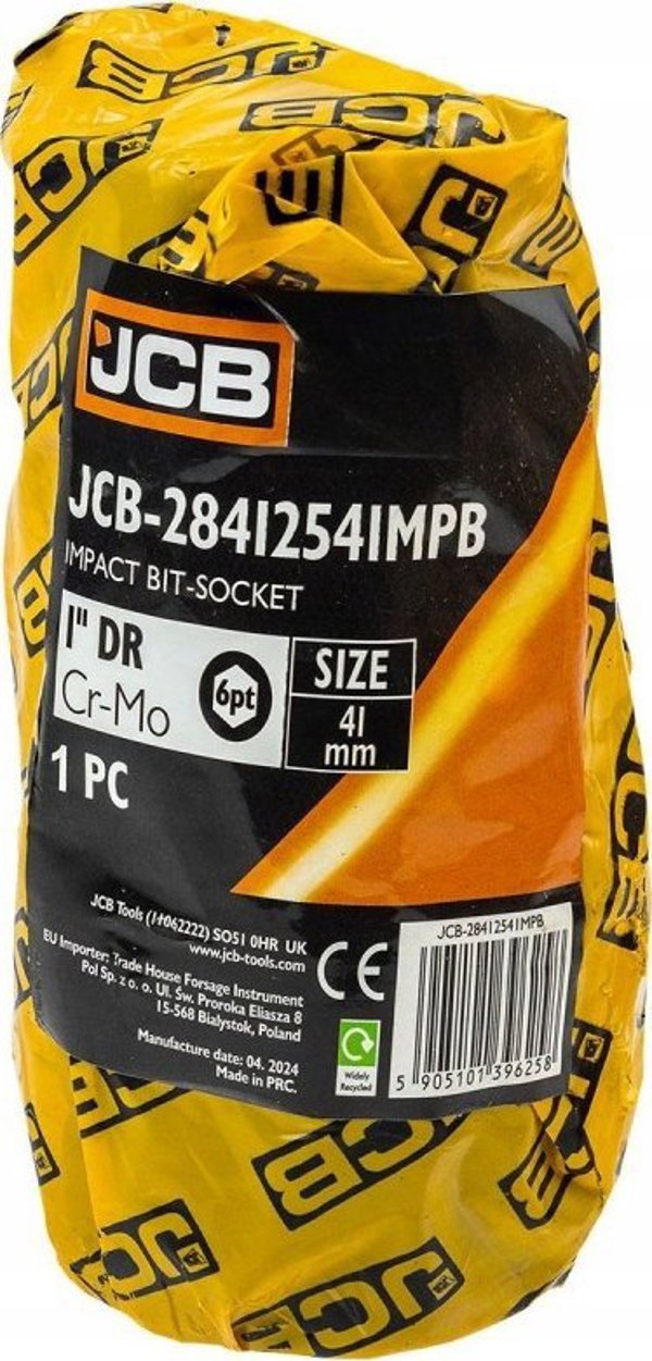 Καρυδάκι Κρούσης JCB 1" 41mm, Εξάγωνο, Υψηλής Αντοχής