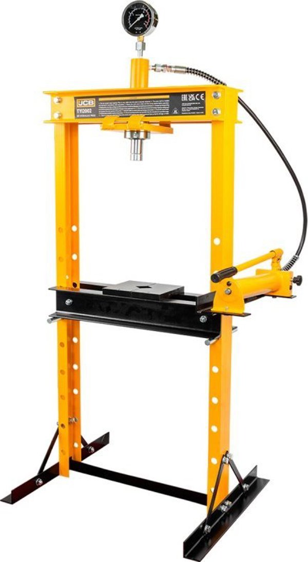 JCB Υδραυλική Πρέσα Δαπέδου 12t με Μανόμετρο, Διαιρούμενη (2 Μέρη)
