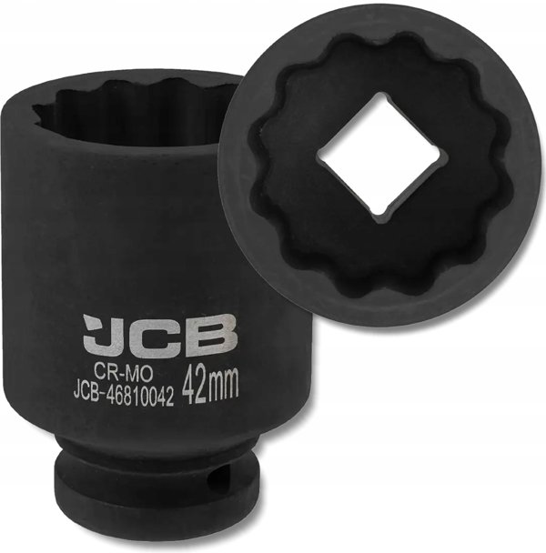 JCB Βαθύ Κρουστικό Καρυδάκι 3/4" 42mm, 12-Γωνιακό, Επαγγελματικό Εργαλείο