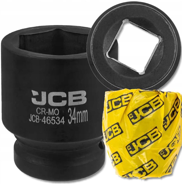 JCB Καρυδάκι Κρούσης 3/4" 34mm, 6-γωνιακό, Υψηλής Αντοχής για Αερόκλειδα