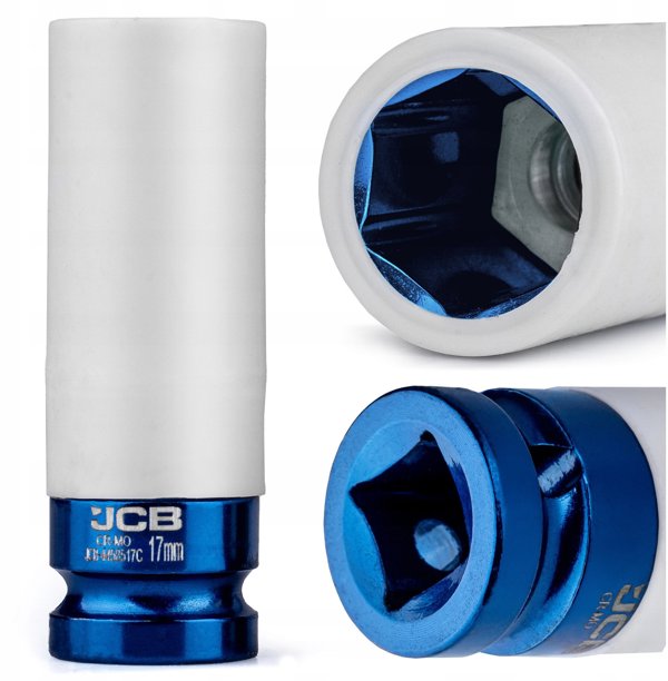 JCB Καρυδάκι για Ζάντες Αλουμινίου, 17mm, 1/2", με Προστατευτικό Μανίκι