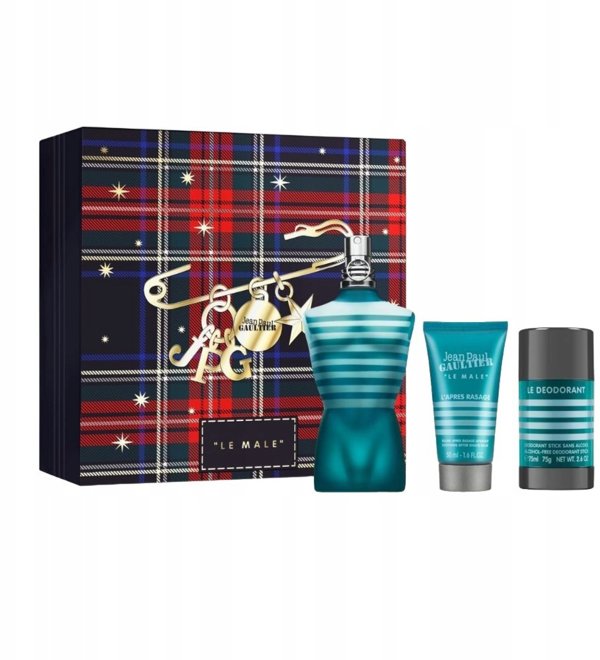 Jean Paul Gaultier Set Jean Paul Gaultier: Le Male, Eau De Toilette, For Men, 125 ml + Le Male, Deodorant Stick, For Men, 75 ml + Le Male, Moisturising, After-Shave Balm, 75 ml For Men