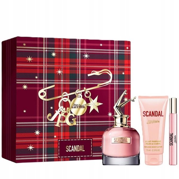 Jean Paul Gaultier Set Jean Paul Gaultier: Scandal, Eau De Parfum, For Women, 80 ml + Scandal, Eau De Parfum, For Women, 10 ml + Scandal, Hydrating, Body Lotion, 100 ml For Women