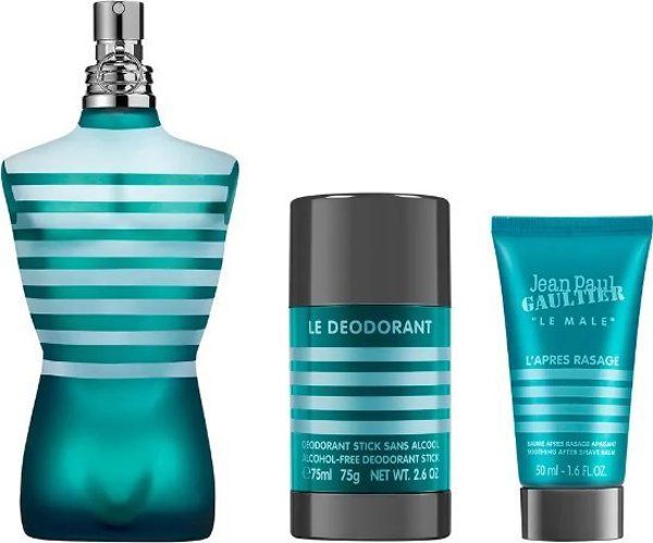 Jean Paul Gaultier Le Male Set Ανδρικό Άρωμα EDT 125ml + After Shave Balm 50ml + Αποσμητικό Stick 75g