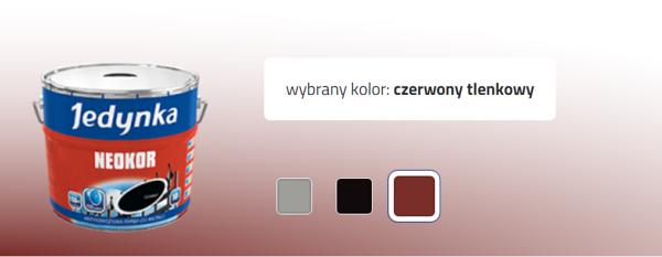 Jedynka Antykorozyjna farba do metalu czerwona tlenkowa NEOKOR 1L