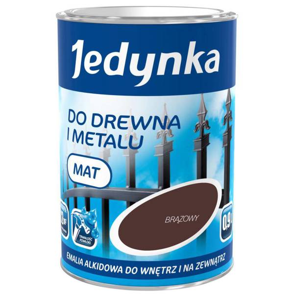Jedynka Αλκυδική σμάλτο ματ καφέ 0,9L