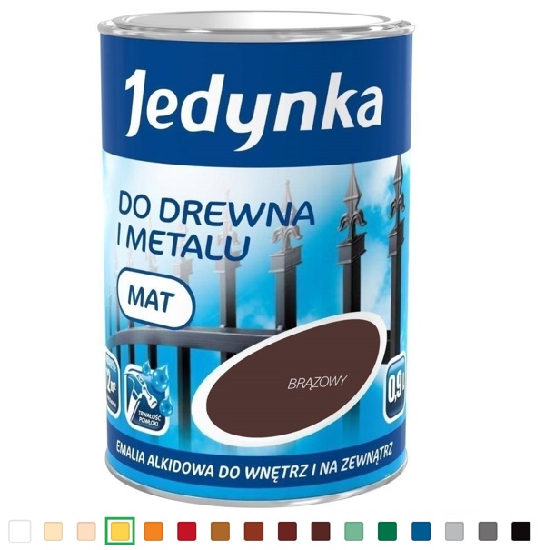 Jedynka Emalia Alkidowa Zolty Jasny 0,9L