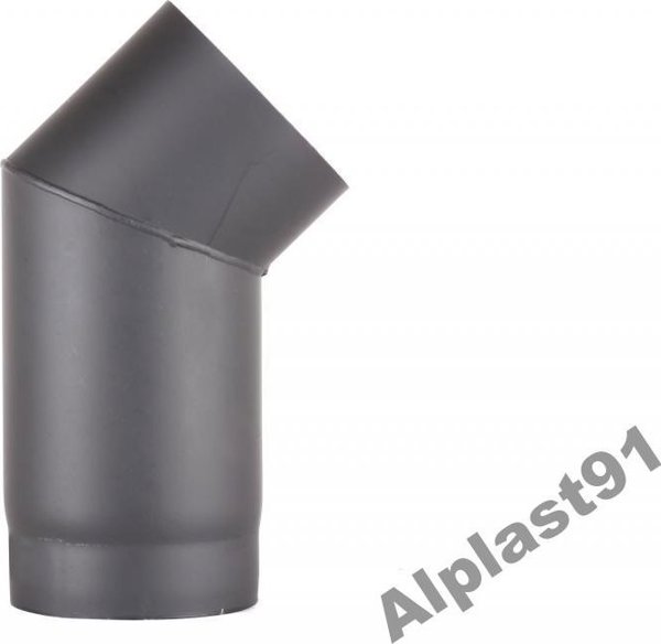 Jeremias Γωνία Καμινάδας 45° Φ120, Ανοξείδωτο Εξάρτημα Σύνδεσης για Σόμπες και Τζάκια