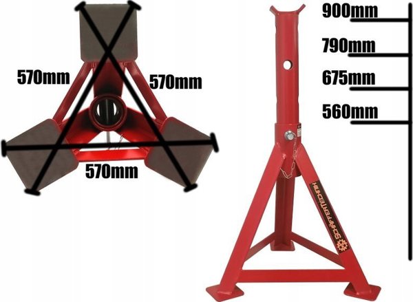 JetWorld KT PODSTAWKA WARSZTATOWA 10t 560-900mm PRODUKT POLSKI