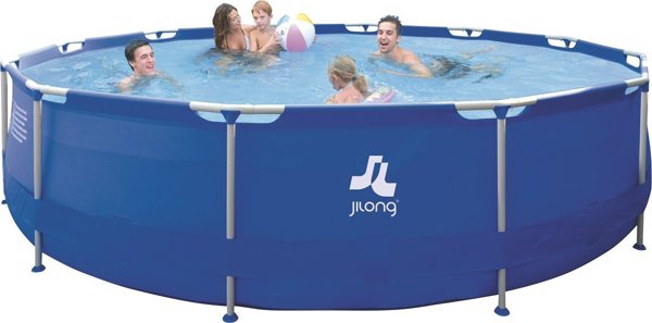 JiLong Πισίνα Σκελετού JILONG Sirocco Blue 420 x 84 cm