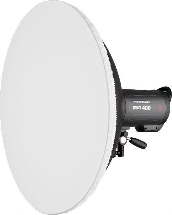 Jinbei Beauty dish Jinbei 42 cm srebrna bowens, z dyfuzorem