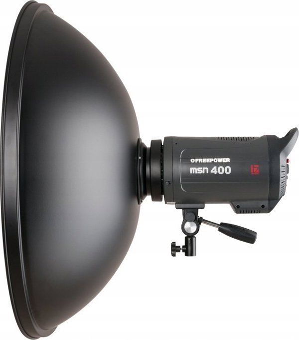 Jinbei Beauty dish Jinbei 42 cm srebrna bowens, z dyfuzorem