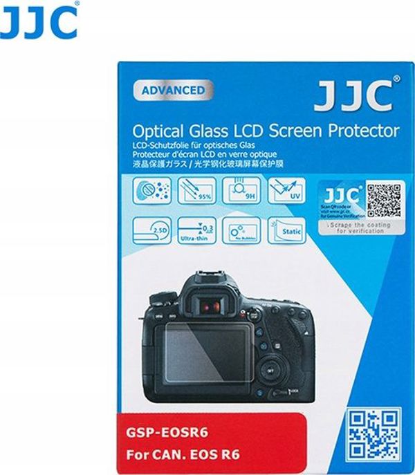 JJC Προστατευτικό Οθόνης LCD από Σκληρυμένο Γυαλί για Canon EOS R6 - Σετ Καθαρισμού