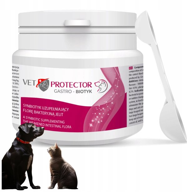 JM SANTE VET PROTECTOR GASTRO BIOTYK 60g για διάρροια, φούσκωμα, δυσκοιλιότητα, τροφικές αλλεργίες