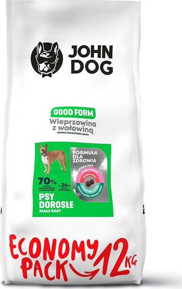 John Dog GOOD Adult με Χοιρινό και Βοδινό 12kg