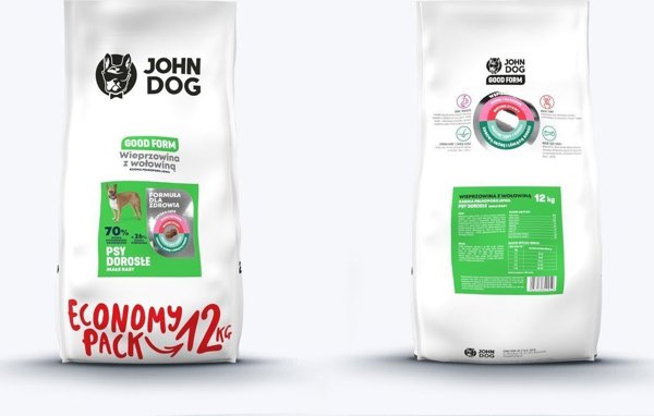 John Dog GOOD Adult με Χοιρινό και Βοδινό 12kg