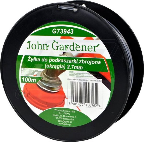 John Gardener Νήμα κοπής 2.7 mm 100 μ Round με πυρήνα