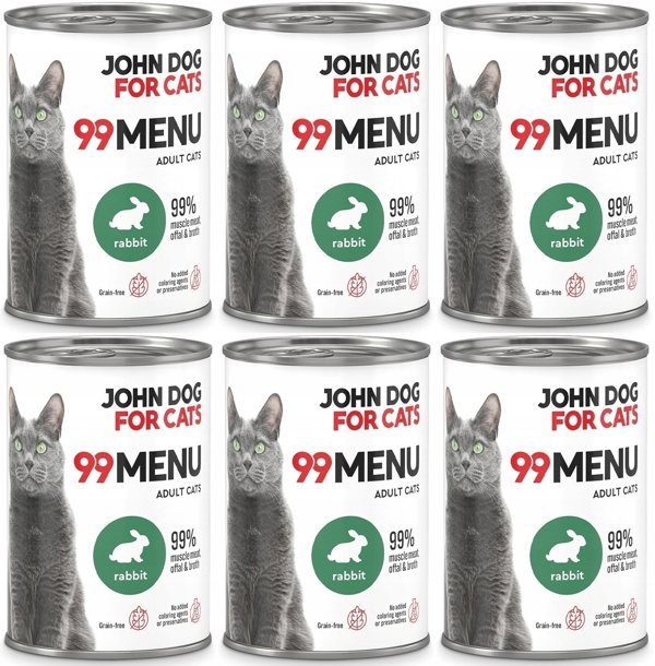John Dog 99 Menu Dorosly Kouneli Ygri Trofi gia Gata 400g