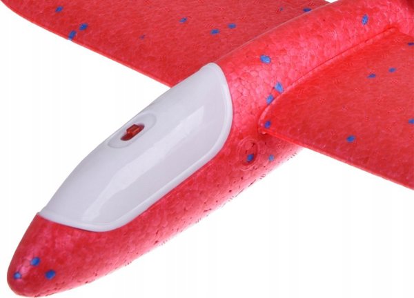 Jokomisiada Lekki Samolot ze styropianu Szybowiec oswietlenie led ZA4984