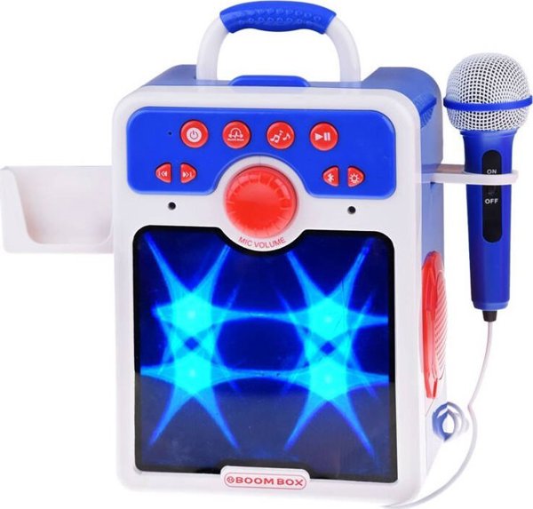 Μουσικό ηχείο Jokomisiada μπλε Boombox για παιδιά με μικρόφωνο IN0167