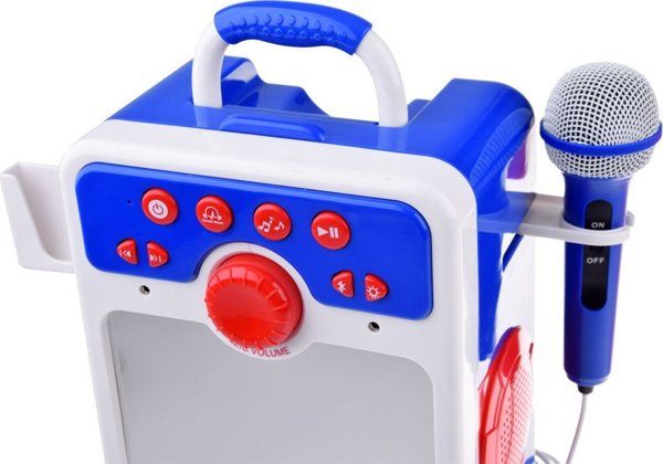Μουσικό ηχείο Jokomisiada μπλε Boombox για παιδιά με μικρόφωνο IN0167