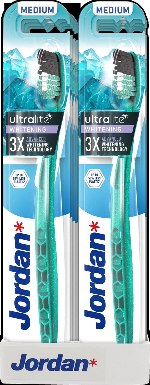 JORDAN_Ultralite οδοντόβουρτσα White Medium 2τμχ.