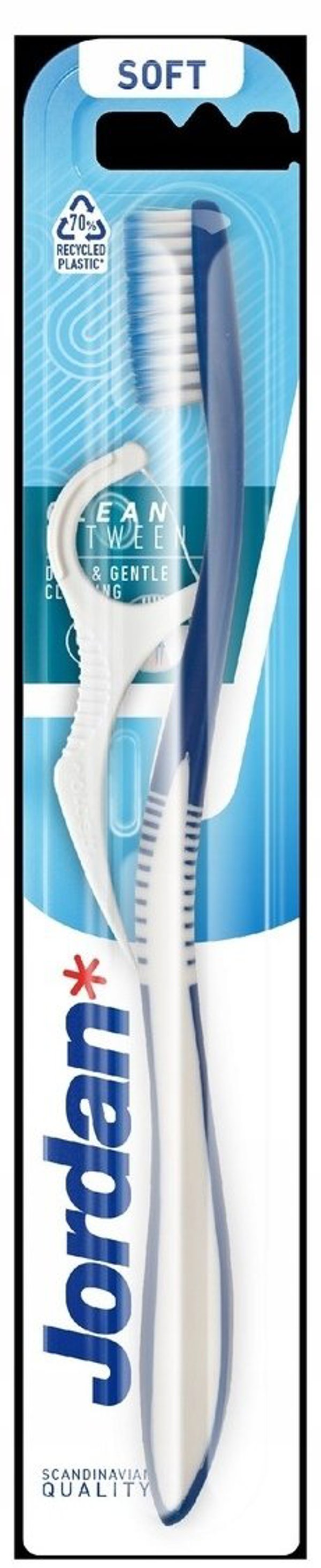 JORDAN Οδοντόβουρτσα με Νήμα Καθαρισμού CLEAN BETWEEN Soft