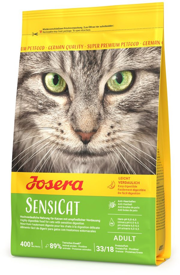 Josera SensiCat Ξηρά Τροφή για Ενήλικες Γάτες με Ευαίσθητο Πεπτικό Σύστημα, 400g