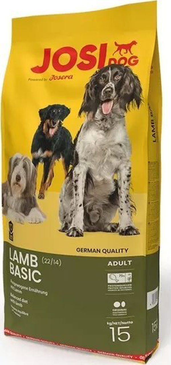 JosiDog Lamb Basic Ξηρά Τροφή Σκύλου με Αρνί 15kg