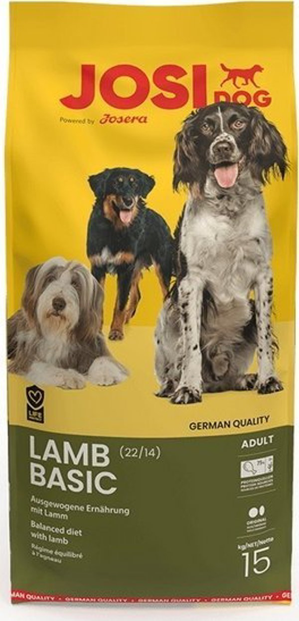 JosiDog Lamb Basic Ξηρά Τροφή Σκύλου με Αρνί 15kg
